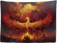 Ulticool Wandkleed 200x150 cm - Phoenix Feniks Vogel