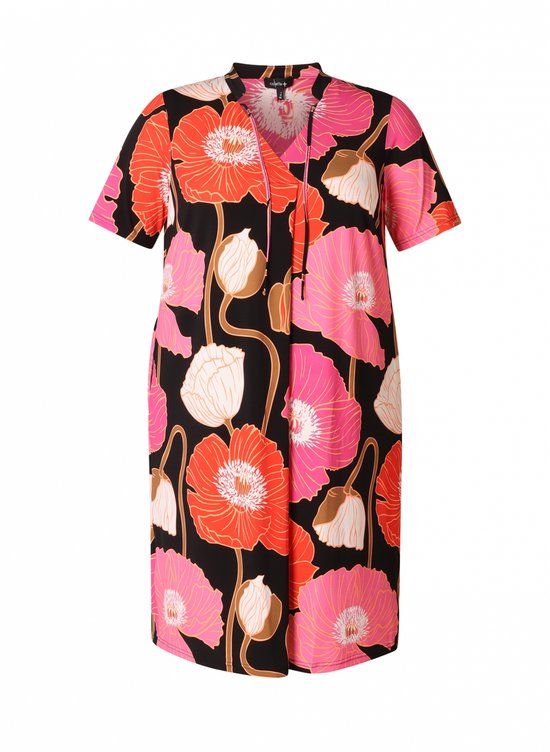 COLLETTA Megan One Piece - Black/Multi-Colour - maat 1(48)