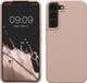 kwmobile telefoonhoesje geschikt voor Samsung Galaxy S22 - Hoesje met siliconen coating - Smartphone case in oudroze