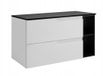 RODAN Armoire de salle de bain MODERN 80cm avec plan de travail Zwart avec étagère Zwart