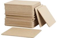 Unyqoos® Set van 50 onderzetters vierkant MDF voor veelzijdig gebruik en decoratie