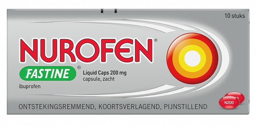 Nurofen Fastine 200mg Ibuprofen Capsules