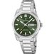 Festina Swiss Made F20073/4 Herenhorloge Analoog Roestvrij Staal Zilverkleurig Groen