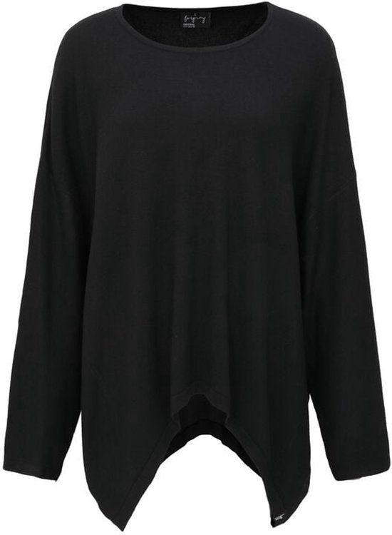 Forplay Hedi Dames Shirt met lange mouwen - zwart - L