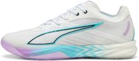Puma Accelerate Nitro SQD 5 Energy Indoor Schoenen Wit/Paars Unisex Handbal Maat 43