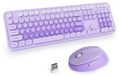 Logitech Clavier sans fil et souris - Ensemble - 104 touches - 2,4 GHz - Violet