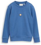 Tom Tailor - Glow-in-the-dark sweatshirt met print op de rug - Maat 116/122 - Federal Blue