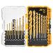 DEWALT DW1361 Boorset met titanium nitride coating, geel, 21-delig