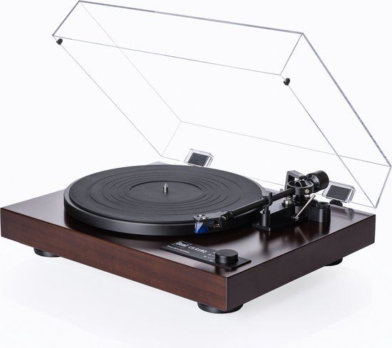 Dual CS 618Q Manuele hifi-draaitafel - Walnoot
