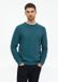 s.Oliver Gebreide trui Heren Katoen Petrol Ronde Hals Lange Mouw Regular Fit