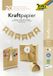 Folia Kraftpapier blok A4, 20 vel, gemengde grammatuur, naturel