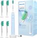 PHILIPS Elektrische tandenborstel HX3651/12, blauw + 4 originele Philips Proresult opzetstukken