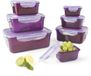 Ibenzoa® set de 7 pièces de boîtes de conservation hermétiques avec couvercles