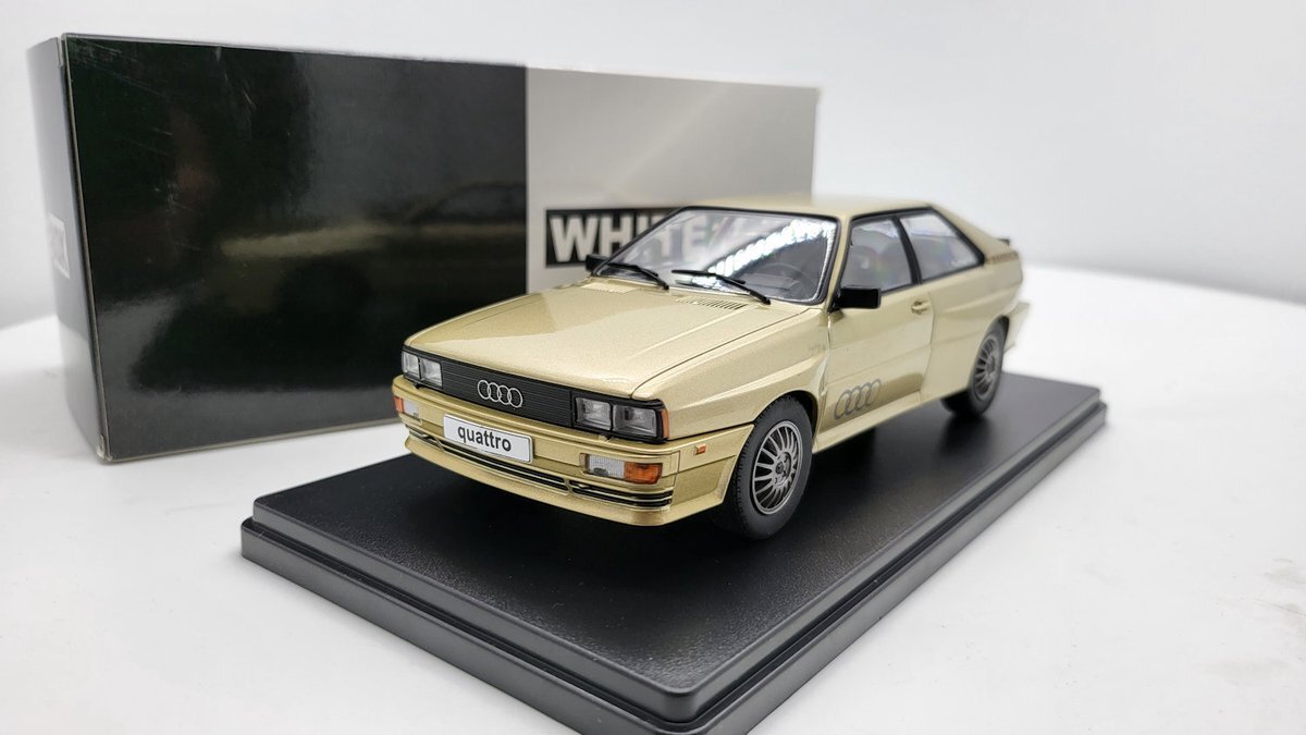 White box Audi Quattro Coupe beige metallic 1:24 WhiteBox