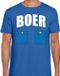 Bellatio Decorations Shoppartners Bv Boer met zakken icoon verkleed t-shirt blauw voor heren S