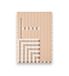 Twinset Jacquard sjaal met logo, beige
