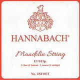 Hannabach mandolinesnaren, enkele snaar E.010-2821010, voor schaallengte 330-350 mm, per paar