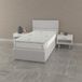 Topper Icecat Topper Memory met voering, aloë, eenpersoonsbed, 80 x 190 cm