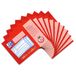 OXFORD 100050304 Tienerschrift School Pack van 10 A4 dwars 16 Vellen Lineatuur ZL (1e klasse) geperforeerd en geperforeerd rood
