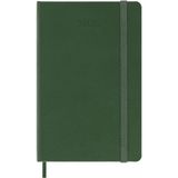 Moleskine 12 Maanden Agenda - 2026 - Dagelijks - Pocket - Harde Kaft - Mirte Groen