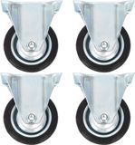 vidaXL Vaste wielen 4 stuks 75 mm