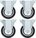 vidaXL Vaste wielen 4 stuks 75 mm
