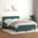 Maison Exclusive - Lit boxspring avec matelas, vert foncé, 160x220 cm, velours