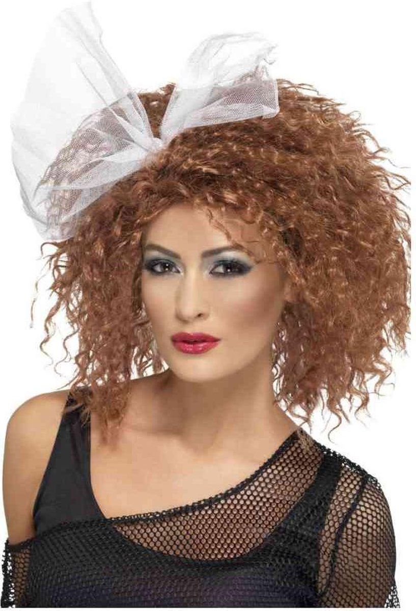 Smiffys 80s Wild Child Wig - Yellow - Synthetic