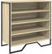 vidaXL Schoenenkast 80x38x78 cm bewerkt hout sonoma eikenkleurig