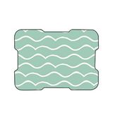 Bonamaison Digitale bedrukte muismat, antislip onderkant, voor kantoor en thuis, afmetingen: 22x18 cm