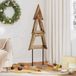 VidaXL Kerstboom bruin 120 cm massief teakhout
