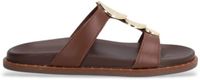 Alpe Bruine leren sandalen Isabella