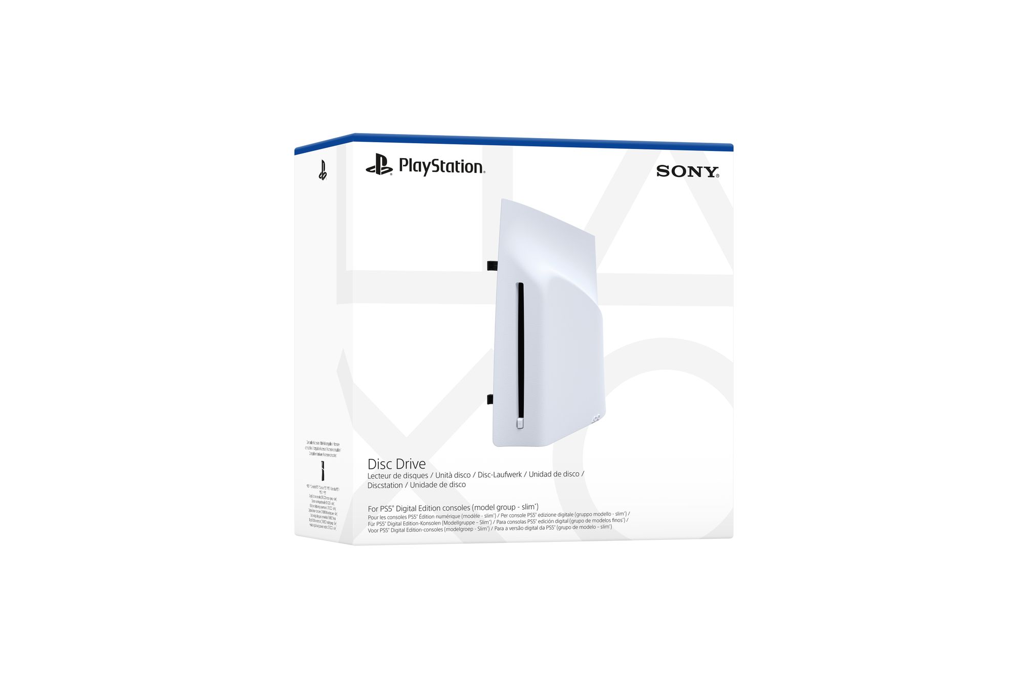 Sony Interactive Entertainment PlayStation 5 Slim - Disc Drive - White - Side Panel