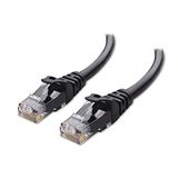 Cable Matters 10Gbps Cat 6 Ethernet Kabel met Beschermlip, 15m, Zwart