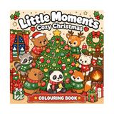 Little Moments Cozy Christmas: A Cute Cottagecore Coloring Book for Adults and Kids Featuring Cozy Holiday Scenes, Christmas Traditions, Festive Activities, and Relaxing Winter Moments