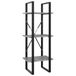 VidaXL Boekenkast met 3 schappen 40x30x105 cm bewerkt hout betongrijs