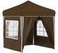 vidaXL Pop-up Feesttent 195 x 195 x 245 cm Taupe Oxford Stof