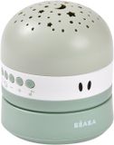 Béaba Pixie Projector Nachtlamp – Slaaphulp met Sterrenhemelprojectie, Witte Ruis & Huilsensor – Tot 100u Batterij – Compact & Draagbaa