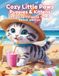 Cozy Little Paws Puppies & Kittens: Relaxing Coloring Vol. 2 Beach Edition