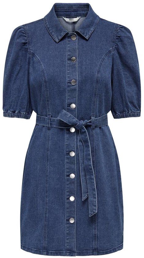 ONLY ONLVIBBE SS BELT DNM DRESS MBD NOOS - Jeansjurk - Maat S - Medium Blue Denim