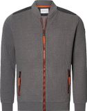 Babista heren Sweatvest - 72/74 - Donkergrijs - Katoen/Polyester - Plus Size