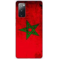 Samsung Galaxy S20 FE Drapeau maroc bedrukt siliconen hoesje