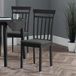 Julian Bowen Set van 2 Coast zwarte eetkamerstoelen