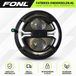 FONL Fatbike Koplamp LED met Knipperlichten - Voorlicht voor Ouxi C80 - Verlichting Elektrische Fiets met Richtingaanwijzer - Zwart