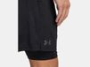 Under Armour Tech Vent 2-in-1 Shorts Heren S Zwart