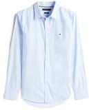 Tommy Hilfiger Heren Lange Mouwen Shirt Katoen Maat L Lichtblauw