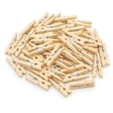 120 Houten Mini Wasknijpers 120 stuks