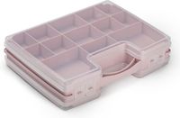 PLASTICFORTE Opbergdoos - Oudroze - Kunststof - 28 x 21 cm - met deksel