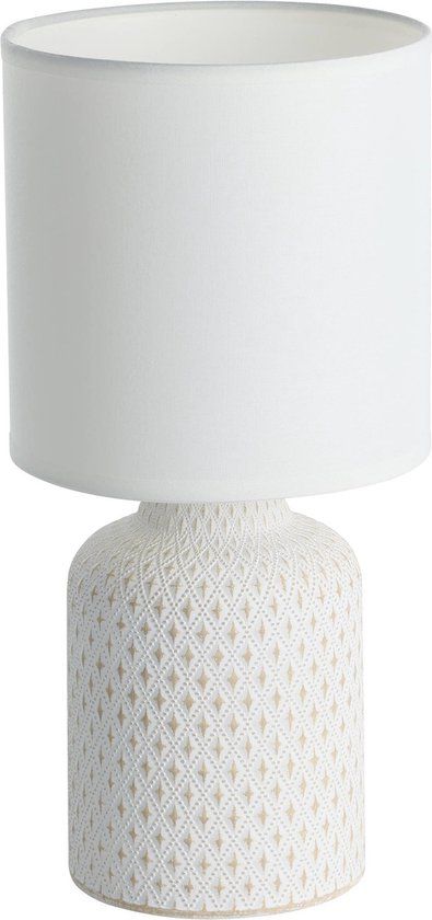 Eglo Bellariva Tafellamp - Crème/Wit - Keramiek - E14 - 32cm