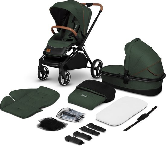 Lionelo Mika 2 in 1 kinderwagen Green Forest